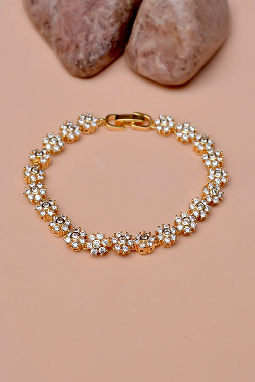 Party Wear Golden Bracelet