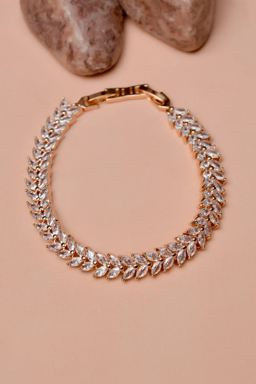 Party Wear Golden Bracelet