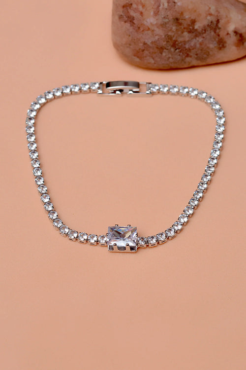 Party Wear Silver Bracelet