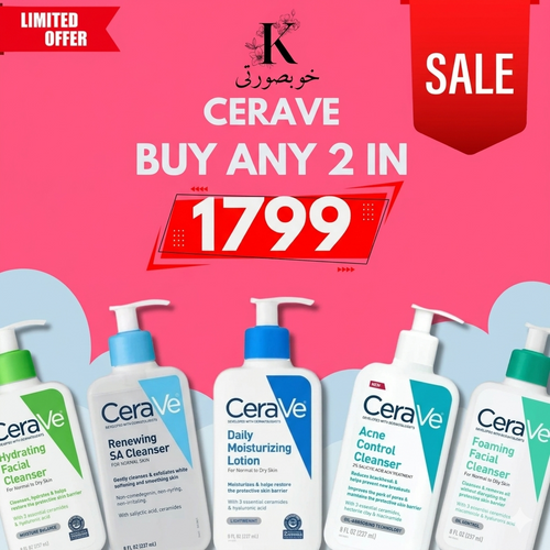 Buy Any 2 Cleansers - Moisturizers Limited Time Offer !