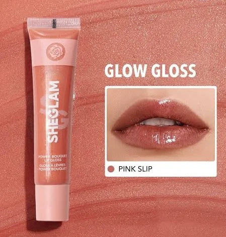 SheGlam Power Bouquet Lip Gloss (Pink Slip)