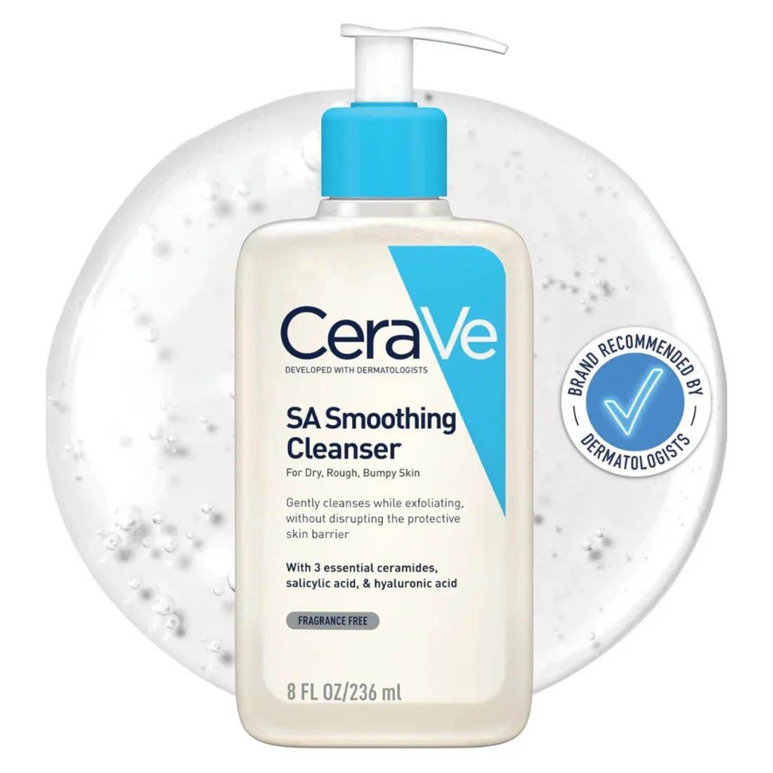 CeraVe SA Smoothing Cleanser: Smooths Rough, Bumpy & Dry Skin