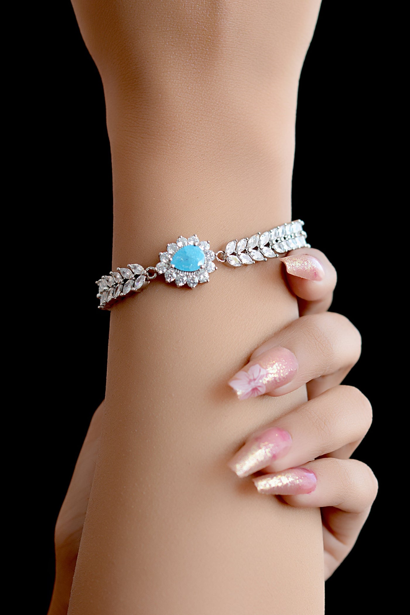 Party Wear Blue Bracelet
