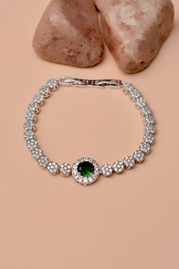 Party Wear Silver Bracelet