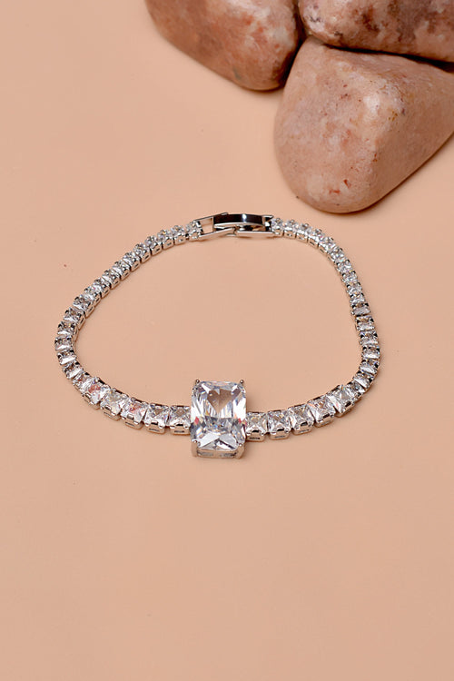 Party Wear Silver Bracelet