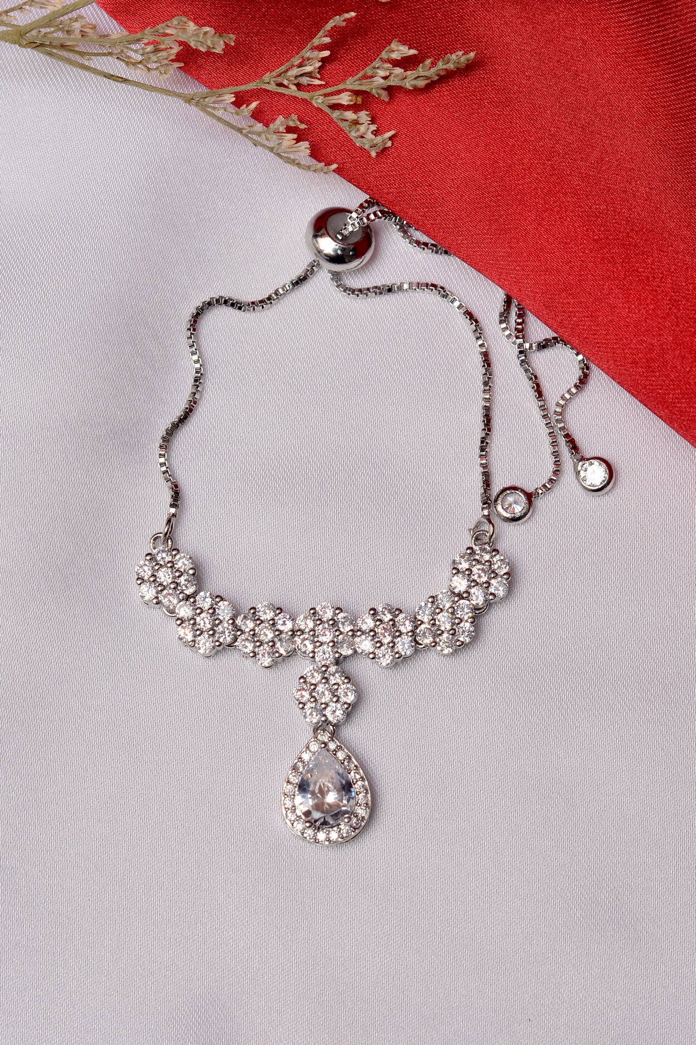 Party Wear Silver Bracelet