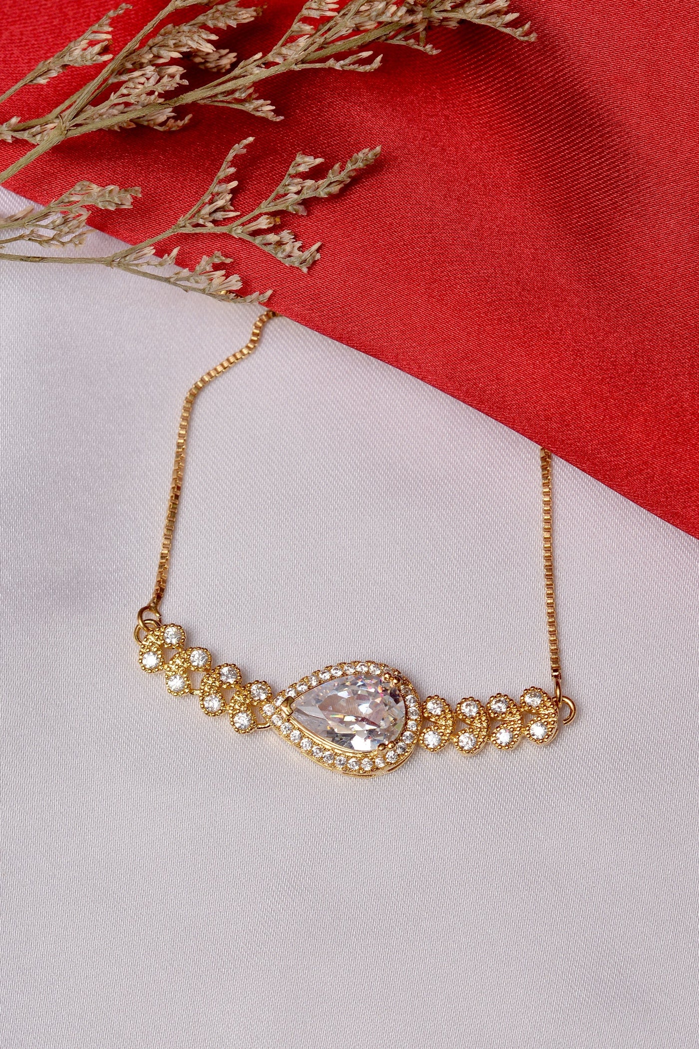 Party Wear Golden Bracelet