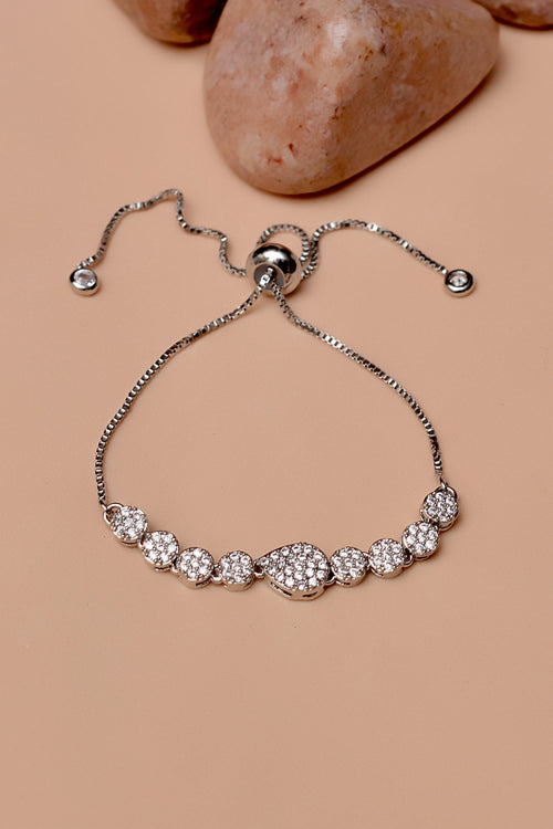 Party Wear Silver Bracelet