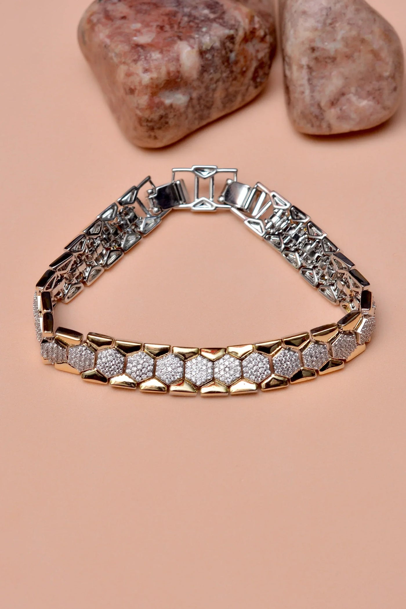 Party Wear Dual Tone Bracelet