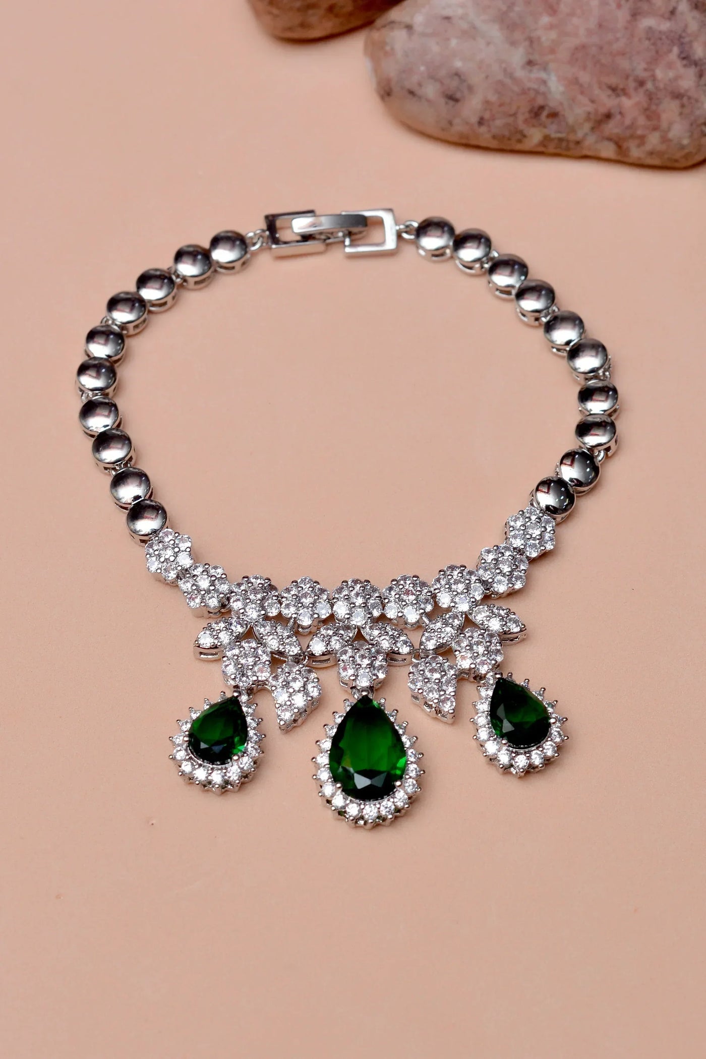 Party Wear Green Bracelet