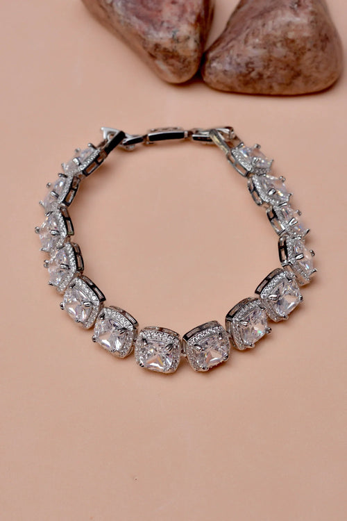 Party Wear Silver Bracelet