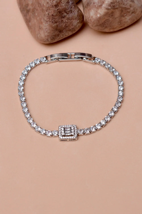 Party Wear Silver Bracelet