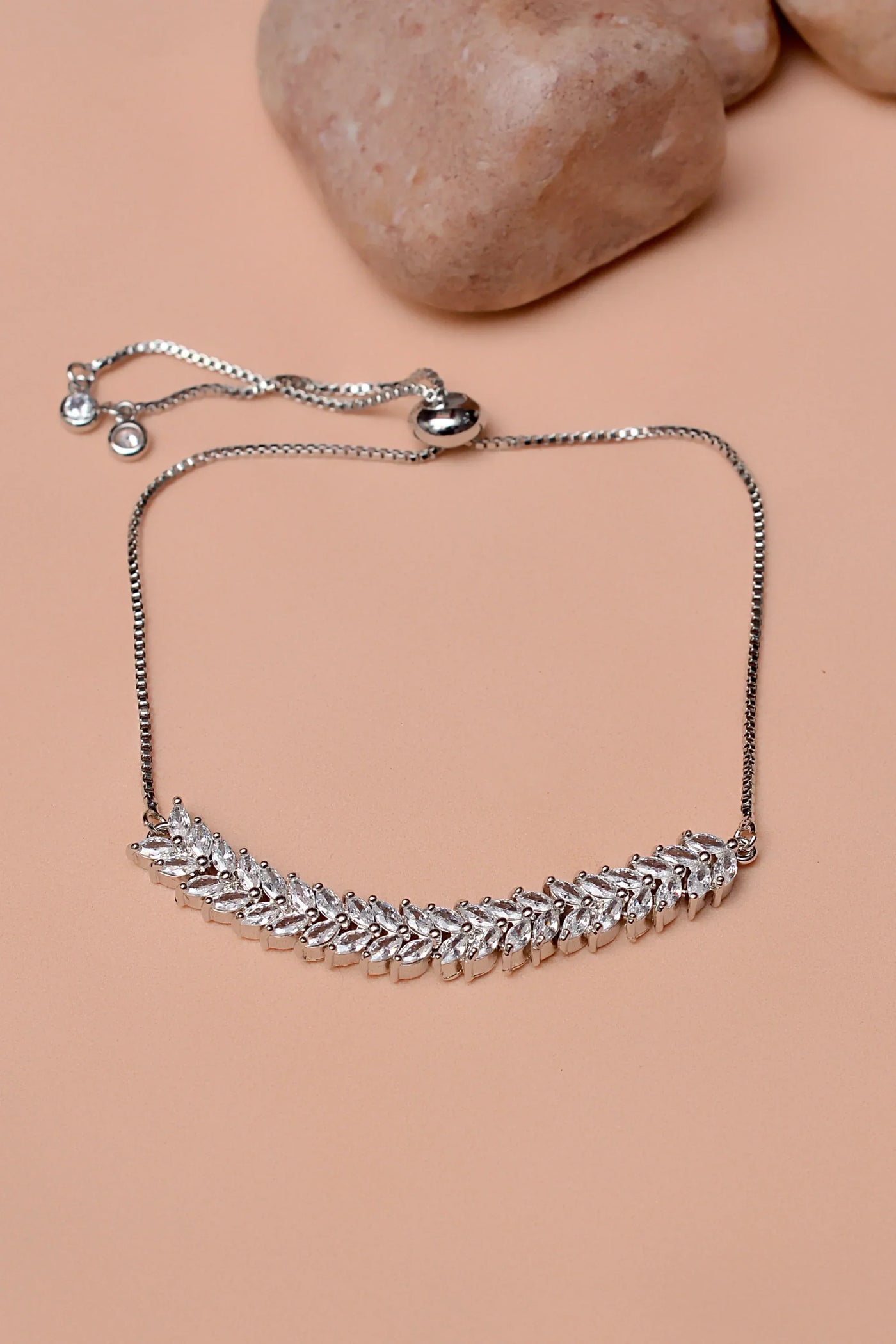 Party Wear Silver Bracelet