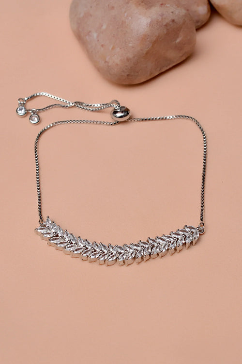 Party Wear Silver Bracelet