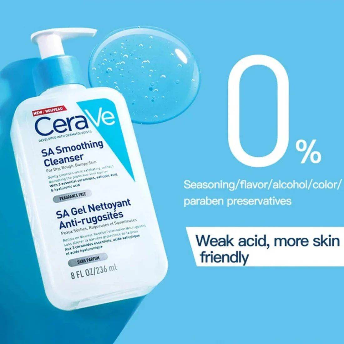 CeraVe SA Smoothing Cleanser: Smooths Rough, Bumpy & Dry Skin